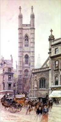 St Mary Aldermary, Queen Victoria Street by Henry Edward Tidmarsh