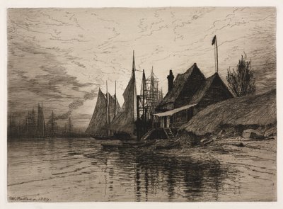 Evening, New York Harbor by Henry Farrer