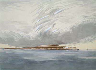 Fort and Island of Mackinaw, October 1842 by Henry Francis Ainslie