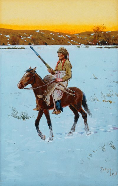 Indian Returning From the Hunt by Henry Francois Farny