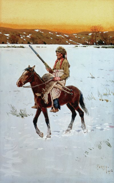 Indian Returning from the Hunt by Henry Francois Farny