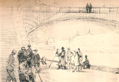 The First Paris Road Was Her River, c1927, 1927 by Henry Franks Waring