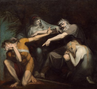 Oedipus Curses His Son Polynices by Johann Heinrich Füssli