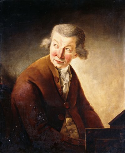 Portrait of a Gentleman, Identified as Franz Joseph Haydn, Half-Length, at a Pianoforte by Johann Heinrich Füssli