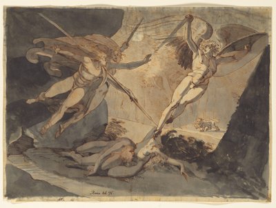 Satan Starts from the Touch of Ithuriel