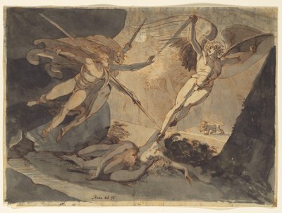 Satan Starts from the Touch of Ithuriel