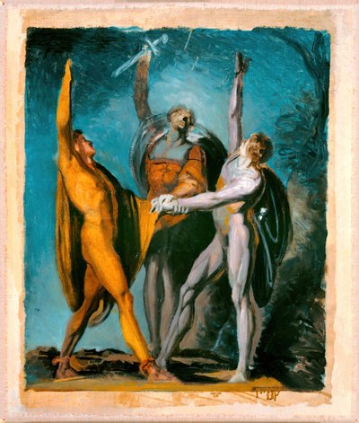 Sketch for Oath on the Rütli (detail) by Johann Heinrich Füssli