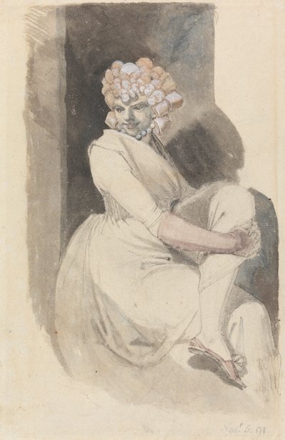 Study of a Seated Woman by Johann Heinrich Füssli