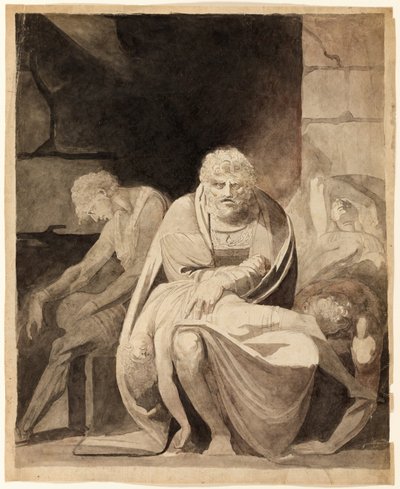 Ugolino and His Sons Starving to Death in the Tower by Henry Fuseli