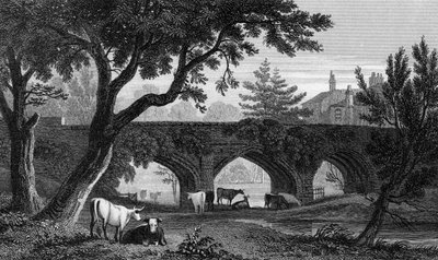 Eltham Bridge, Kent, Engraved by Henry Adlard by Henry Gastineau