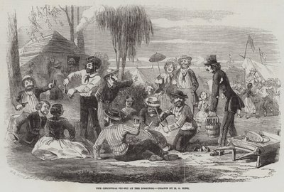 The Christmas Pic-Nic at the Diggings by Henry George Hine
