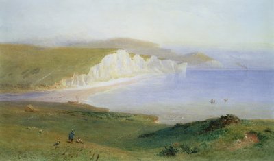 The Seven Sisters and the Mouth of the Cuckmere by Henry George Hine
