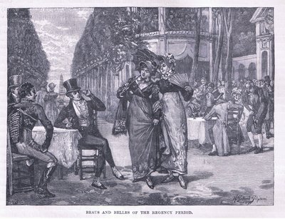 Beaus and Belles of the Regency Period by Henry Gillard Glindoni