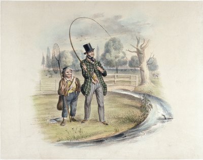 Perch Fishing, Teddington by Henry Heath
