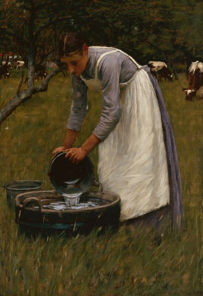 Watering the Cows by Henry Herbert La Thangue