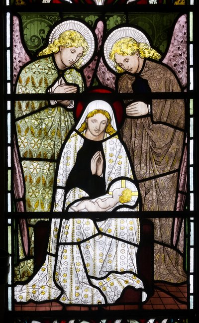 Angels Adoring Mary & The Baby Jesus by Henry Holiday