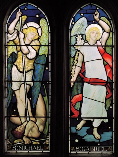 Archangels St Michael and St Gabriel by Henry Holiday