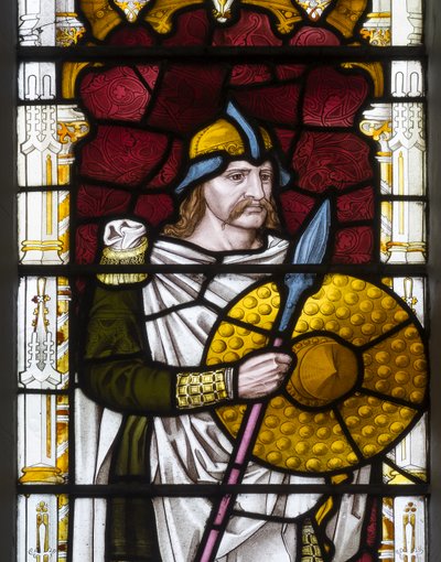 Cambridge, Trinity College, Heaton Butler & Bayne, Henry Holiday, Sigbert, adapted from Carl Almquist by Henry Holiday