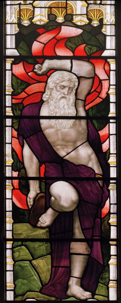 Evesham, All Saints, James Powell & Sons, Henry Holiday, Moses by Henry Holiday