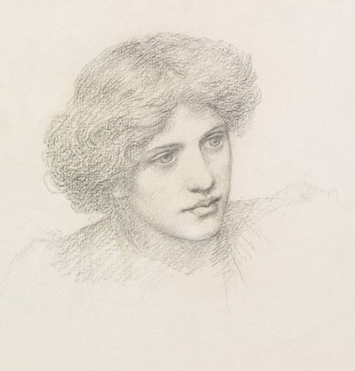 Head of a Man, possibly Gaetano Meo by Henry Holiday