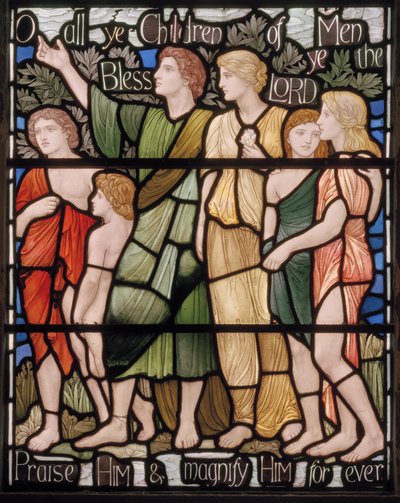 O All Ye Children Of Men, Benedicite Window (detail) by Henry Holiday