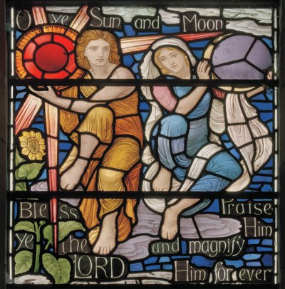 O Ye Sun & Moon, Benedicite Window (detail) by Henry Holiday