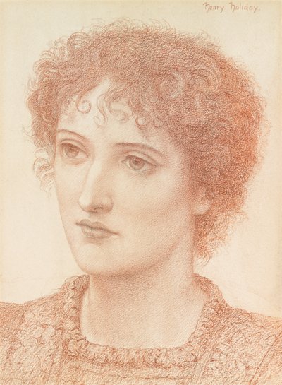 Study of a Young Woman by Henry Holiday