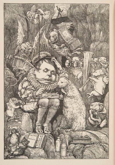 The Beaver brought paper, portfolio and pens, pub. 1876 by Henry Holiday