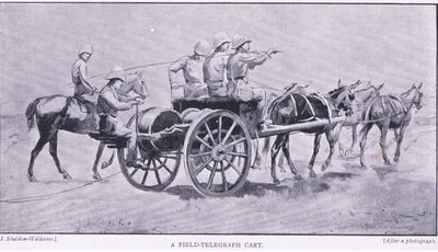 A Field Telegraph Cart, from After Pretoria: The Guerilla War by Henry Inglis Jodrel Sheldon Williams