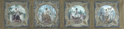 Sketch for the Lobau Gallery at Paris City Hall: Poetry. Joy. La Danse. La Grace, in 1890 by Henry Jean Louis Boureau