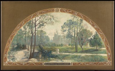 Sketch for the Grand Staircase of the Neuilly-sur-Seine Town Hall: The Château de Saint-James, between 1908 and 1912 by Henry Jean Louis Boureau
