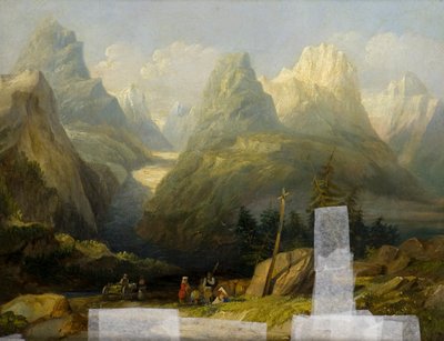 A View of the Alps by Henry John (attr. to) Boddington
