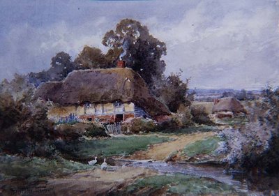 A Hampshire Watersplash by Henry John Sylvester Stannard