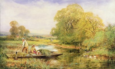 Ferry on the Avon by Henry John Sylvester Stannard