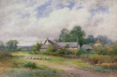Home from the Market, A Bedfordshire Hamlet by Henry John Sylvester Stannard