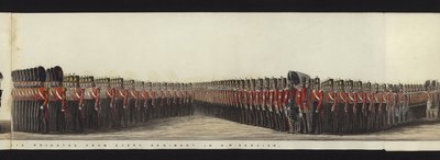 Part of the Panoramic View of the Entire Funeral Procession of Arthur, Duke of Wellington by Henry Jr and Sala Alken