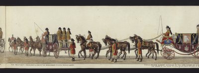 Part of the Panoramic View of the Entire Funeral Procession of Arthur, Duke of Wellington by Henry Jr and Sala Alken