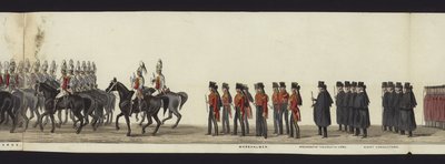 Part of the Panoramic View of the Entire Funeral Procession of Arthur, Duke of Wellington by Henry Jr and Sala Alken