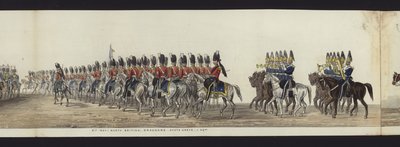 Part of the Panoramic View of the Entire Funeral Procession of Arthur, Duke of Wellington by Henry Jr and Sala Alken