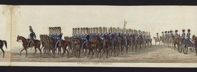 Part of the Panoramic View of the Entire Funeral Procession of Arthur, Duke of Wellington by Henry Jr and Sala Alken