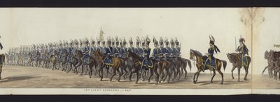 Part of the Panoramic View of the Entire Funeral Procession of Arthur, Duke of Wellington by Henry Jr and Sala Alken