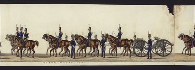 Part of the Panoramic View of the Entire Funeral Procession of Arthur, Duke of Wellington by Henry Jr and Sala Alken