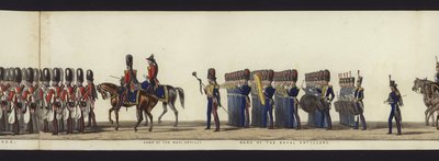 Part of the Panoramic View of the Entire Funeral Procession of Arthur, Duke of Wellington by Henry Jr and Sala Alken