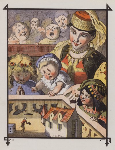 Gulliver in Brobdingnag by Henri Jules Jean Geoffroy