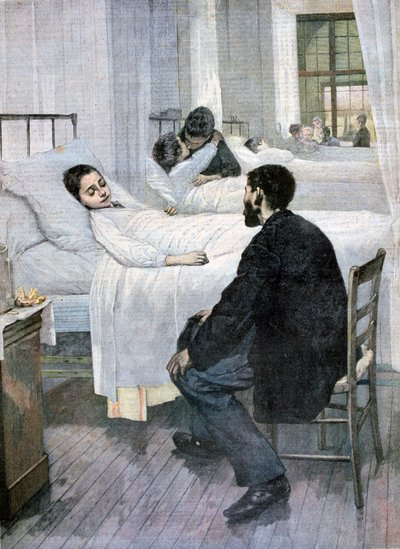 Visiting Day at the Hospital, 1893 by Henri Jules Jean Geoffroy