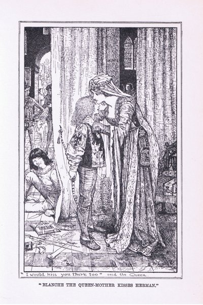 Blanche the Queen Mother Kisses Herman by Henry Justice Ford