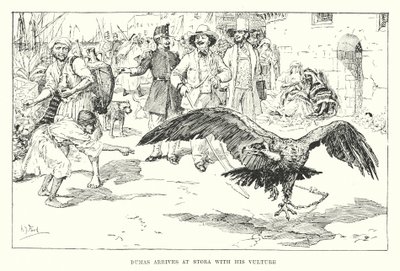 Dumas arrives at Stora with his vultures by Henry Justice Ford
