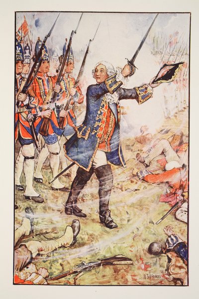 George II at Dettingen by Henry Justice Ford