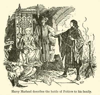 Harry Marland Describes the Battle of Poitiers to His Family by Henry Justice Ford