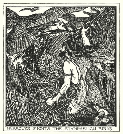 Heracles Fights the Stymphalian Birds by Henry Justice Ford